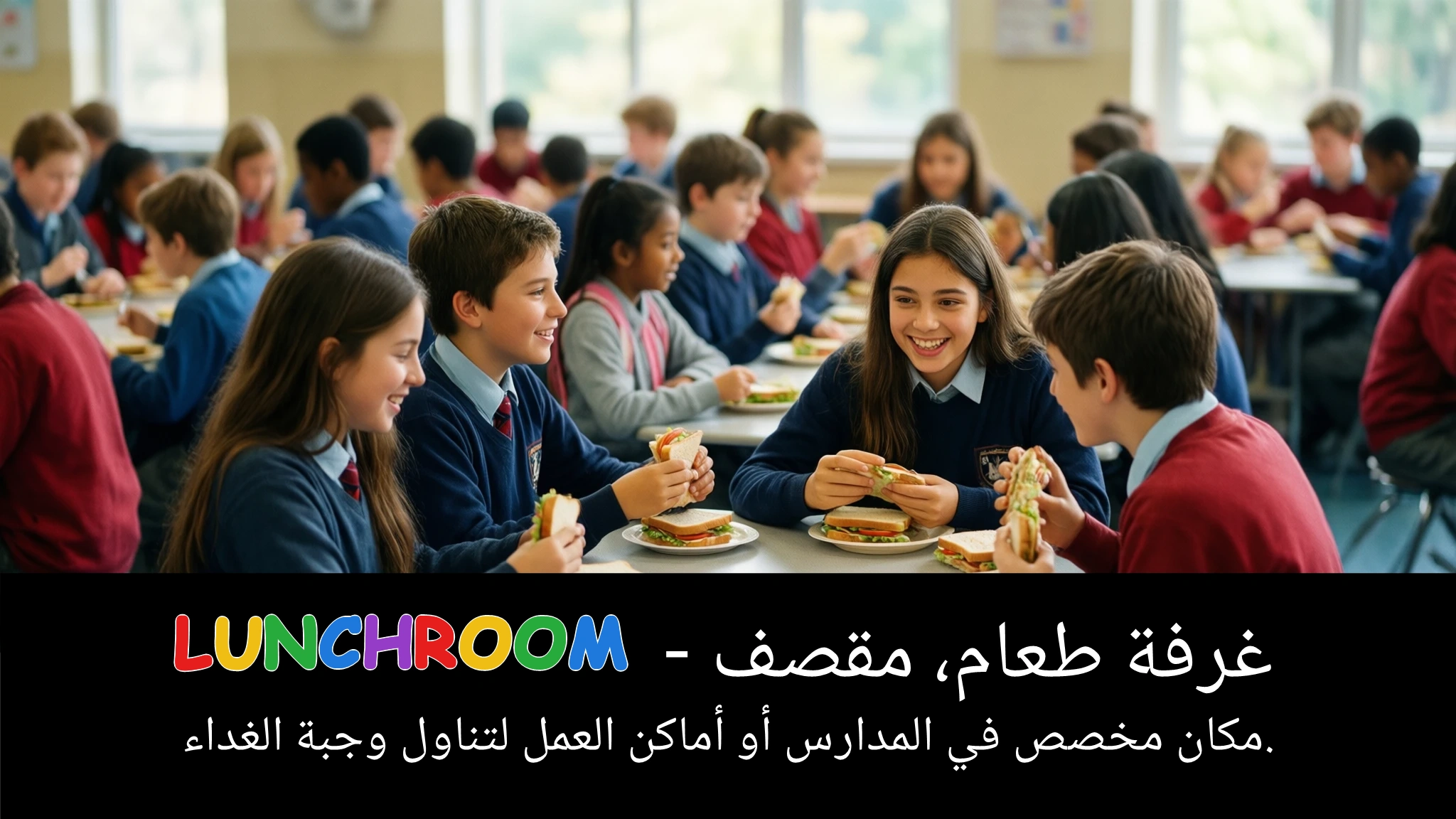 Arabic Illustration for lunchroom